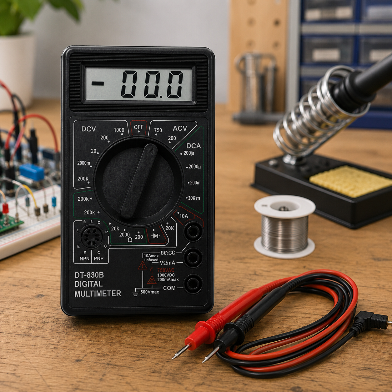 Digital LCD Multimeter Tester